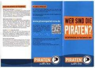 Informations- und Propagandaschrift der Piratenpartei zu den Landtagswahlen in Nordrhein-Westfalen 2012