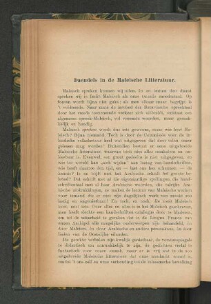 Daendels in de Maleische Litteratuur, door Ph. S. van Ronkel.