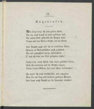 Angedenken.