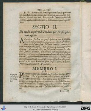 Sectio Secunda.