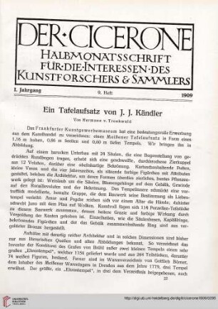 1: Ein Tafelaufsatz von J. J. Kändler