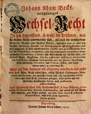 Vollständiges Wechsel-Recht