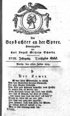 30. Stueck, 26. Julius 1819