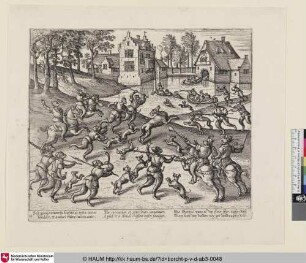 [Affen jagen Hirsche; Stag hunting]