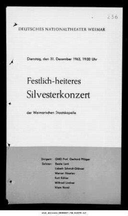 Festlich-heiteres Silvesterkonzert