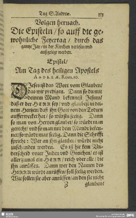 [Pars I. Epistola Festorum]