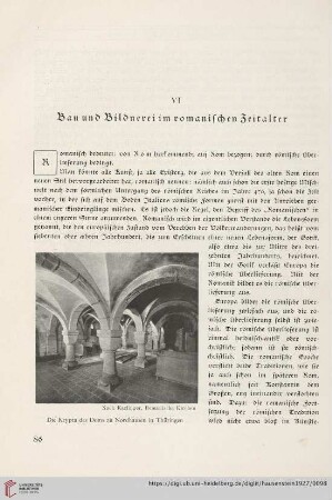 Bau und Bildnerei im romanischen Mittelalter