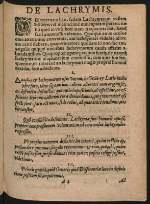 De Lachrymis.