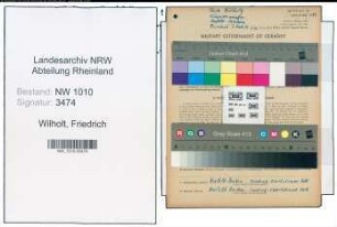 Entnazifizierung Friedrich Wilholt , geb. 26.05.1906 (Schneidermeister)