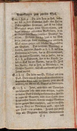 Anmerkungen zum zweiten Theil.