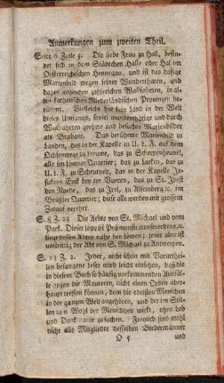 Anmerkungen zum zweiten Theil.