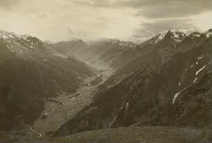 Österreich. Stanzertal. Blick talaufwärts von der Ansbacher Hütte