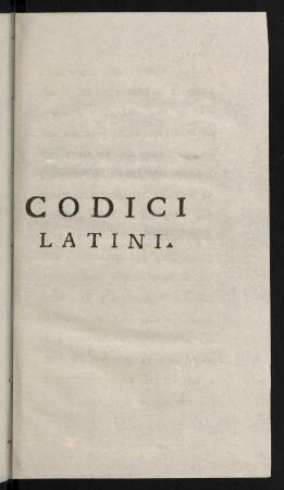 XXIII-132, Codici Latini
