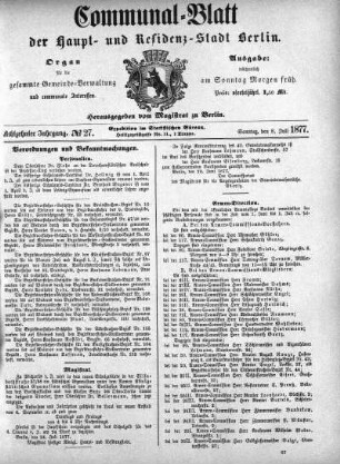 1877,27: No. 27, 8. Juli 1877