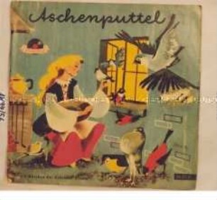Märchen-Schallplatte "Aschenputtel", Plattenhülle