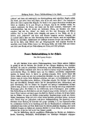 Neuere Balladendichtungen in der Volksschule