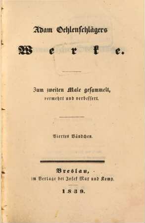 Adam Oehlenschlägers dramatische Dichtungen, 2. Stärkodder. Hagbarth und Signe