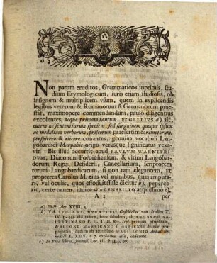 Ordinis Ivridici H. T. Prodecanvs Georg. Henr. Ayrer D. Viri Praenobilissimi Ioannis Lvdovici Kernii Pappenheimensis Solennia Inavgvralia Indicit : Praemissa Brevi Commentatione De Langoba6rdorvm Marpahis Germanorvm Mareschallo ; [P. P. Gottingae d. 1. Dec. MDCCLIII.]