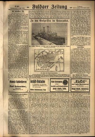 Dritte Ausgabe vom Sonntag, den 15. Juli 1928.
