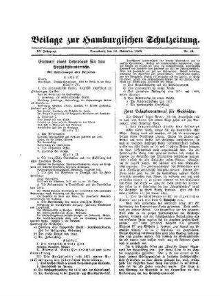 Zum Lehrplanentwurf für Geschichte : Beilage zur Hamburgischen Schulzeitung