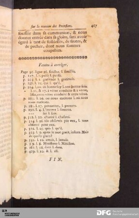 Fautes à corriger.