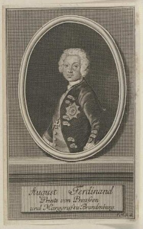 Bildnis des Prinzen August Ferdinand von Brandenburg-Preußen