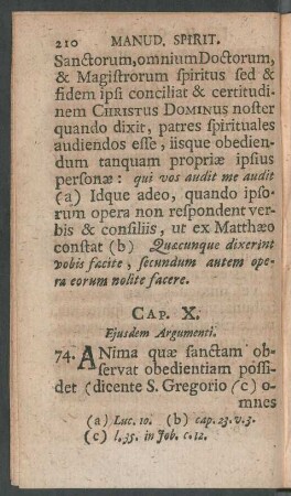 Cap. X. Eiusdem Argumenti