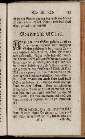 Von der Lieb Gottes.