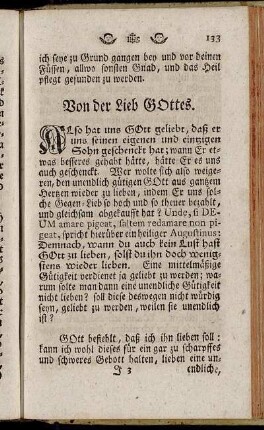 Von der Lieb Gottes.