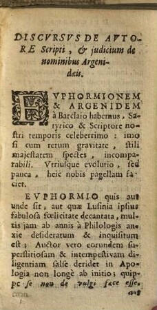 Io. Barclaii Argenis : Cum Clave, Hoc est nominum propriorum elucidatione hactenus nondum edita