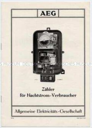 Zähler für Nachtstrom-Verbraucher
