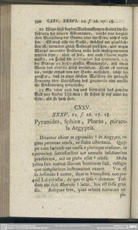 CXXV. XXXV, 12. s. 16. 17. 18. Pyramides, Sphinx, Pharus, miracula Aegyptia