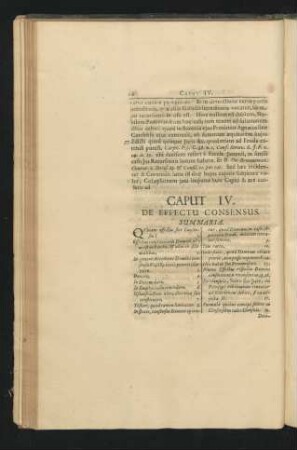 Caput IV. De Effectu Consensus.
