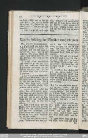 Von der Erlösung des Menschen durch Christum.