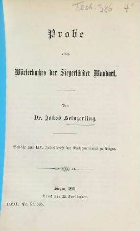 Jahres-Bericht des Realgymnasiums zu Siegen : über das Schuljahr .... 54. 1890/91