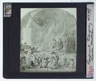 Rembrandt, Simeons Lobgesang (Zeichnung) (Paris Louvre DAG)