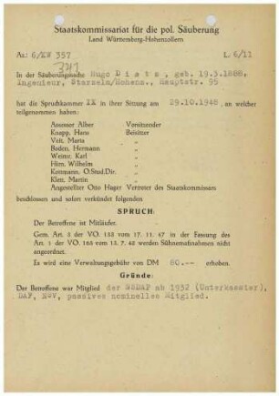 Dietz, Hugo