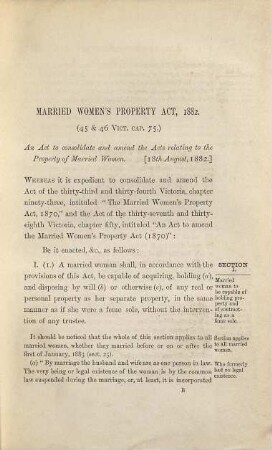 The married Women's property Acts 1870, 1874, and 1882 : With Copious and explanatory Notes. And an Appendix of Acts relating to married Women. By Worthington Bromfield. Being the 5. Edition of the married Women's property Acts, by the late J. R. Griffith