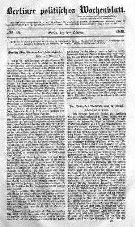 No 40, 5. Oktober 1839