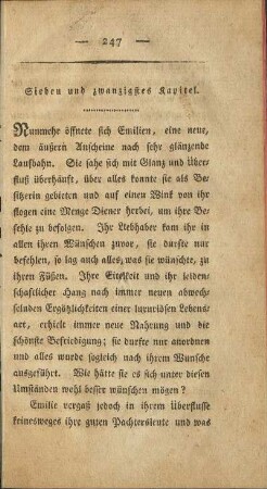 Sieben und zwanzigstes Kapitel