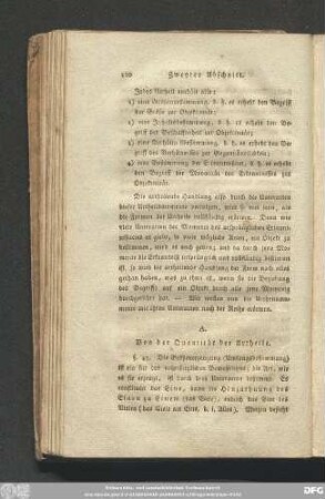 A. Von der Quantität der Urtheile.