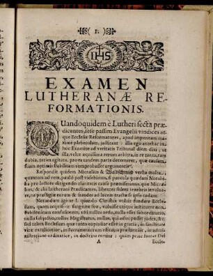 Examen Lutheranae Reformationis