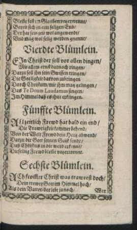 Fünffte Blümlein.