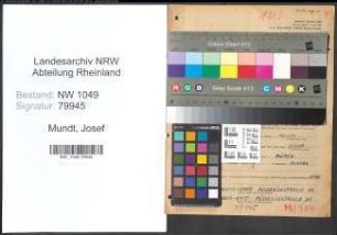 Entnazifizierung Josef Mundt , geb. 13.04.1890 (Schlosser)