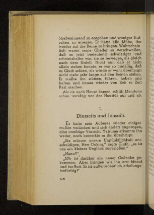 L. Diesseits und Jenseits