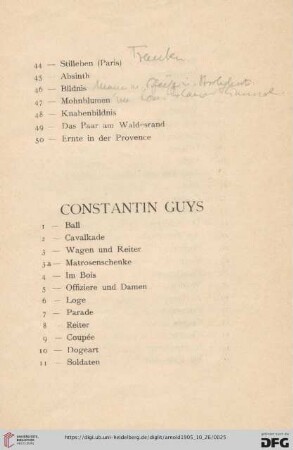 Constantin Guys (Nr.1-50)