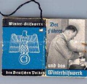 WHW-Abzeichen, Büchlein "Der Führer und das Winterhilfswerk ", 1. Reichsstraßensammlung vom Oktober 1938, durchgeführt von der DAF