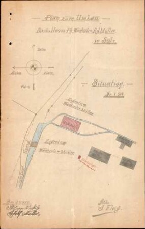 Errichtung der Stuhlfabrik Wäckerle & Ehmann in Sulz