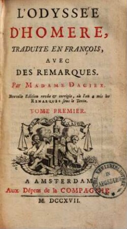 L'odyssée d'Homere, 1