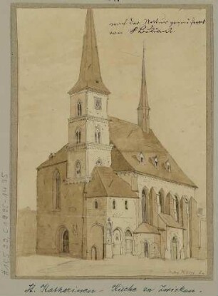 Die Katharinenkirche in Zwickau von Südwesten